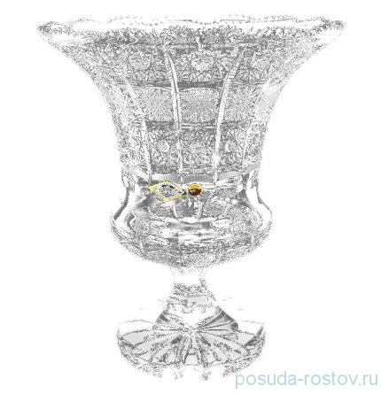 Ваза для цветов 37 см &quot;A.Crystal /Хрусталь резной&quot; / 103669