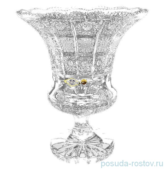 Ваза для цветов 37 см "A.Crystal /Хрусталь резной" / 103669