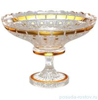 Фруктовница 35 см н/н &quot;Bohemia gold /Золотые окошки&quot; / 115929