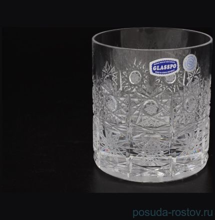 Стаканы для виски 330 мл 6 шт &quot;Glasspo /Хрусталь резной&quot; / 028497