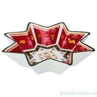 Салатник 17 см Звезда &quot;Christmas Collection /Снежинка красная&quot; / 192436