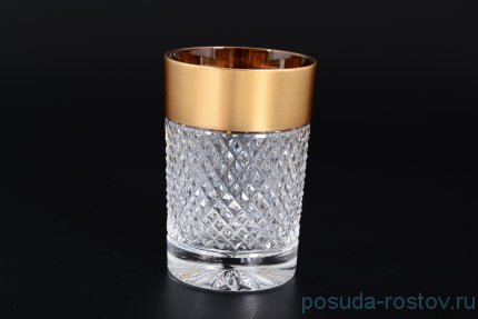 Стаканы для чая 180 мл 6 шт &quot;CRYSTAL HEART /Матовое золото&quot; / 115880