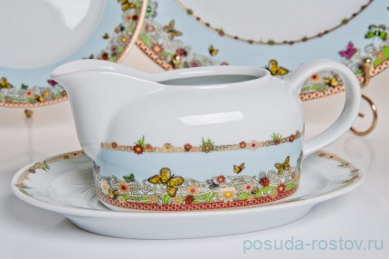 Столовый сервиз на 6 персон 28 предметов &quot;Кайро /Бабочки&quot; / 039304