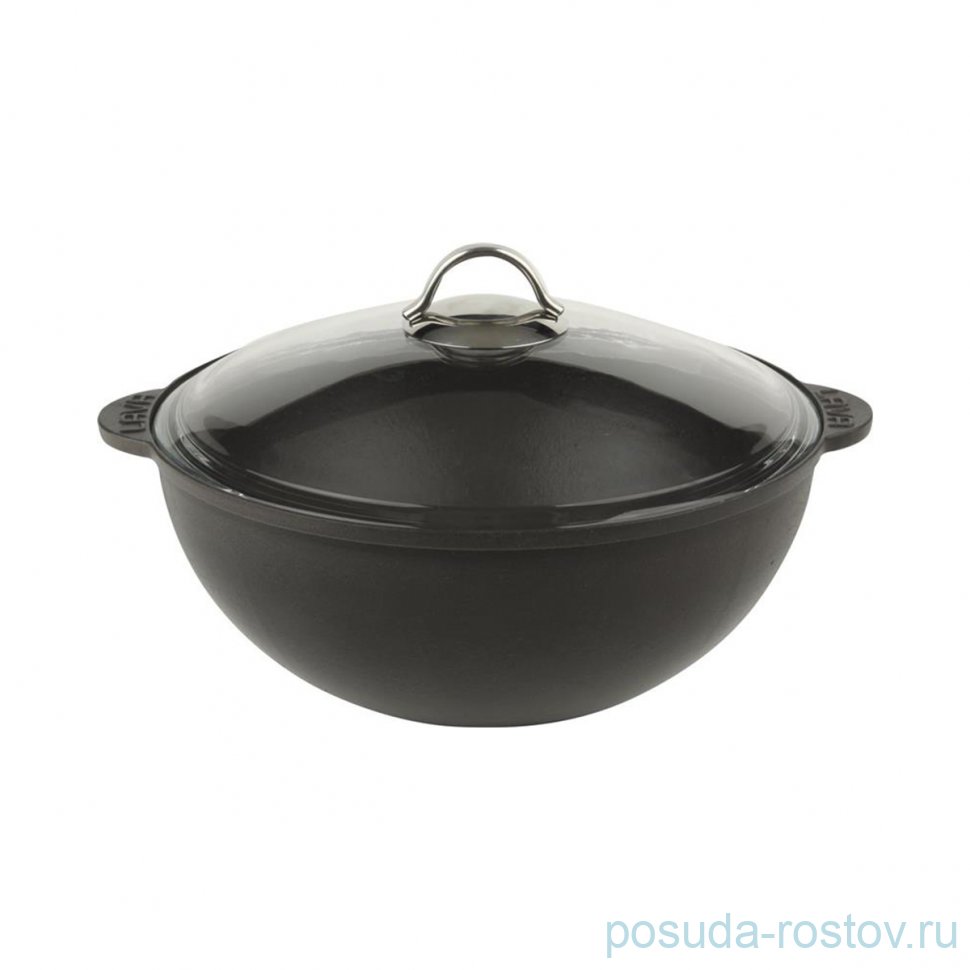 Казан 28 см 4 л со стеклянной крышкой "Lava /Black" / 287506