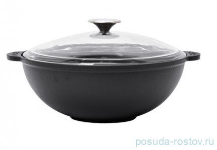 Казан 28 см 4 л со стеклянной крышкой &quot;Lava /Black&quot; / 287506