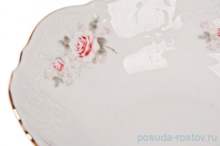 Салатник 19 см &quot;Бернадотт /Серая роза /золото&quot; / 027254