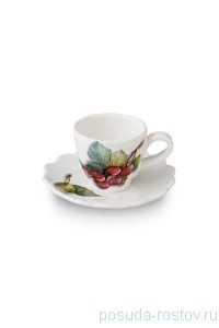 Набор кофейных пар 90 мл 6 шт &quot;Artigianato ceramico /Лесные ягоды&quot; / 243577