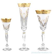 Набор бокалов 18 предметов (60, 150, 230 мл) &quot;Виктория /Tulp золото&quot; R-G  / 097318