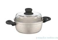 Кастрюля 20 см с крышкой антипригарное покрытие 2,2 л &quot;MARMIA&quot; / 164292