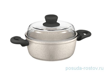 Кастрюля 20 см с крышкой антипригарное покрытие 2,2 л &quot;MARMIA&quot; / 164292