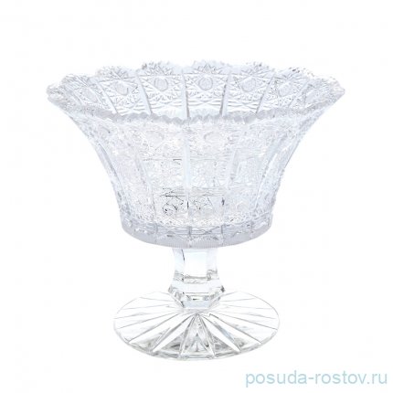 Вазочка 15 см н/н &quot;Glasspo /Хрусталь резной&quot; / 011740