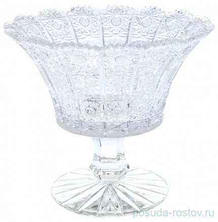 Вазочка 15 см н/н &quot;Glasspo /Хрусталь резной&quot; / 011740