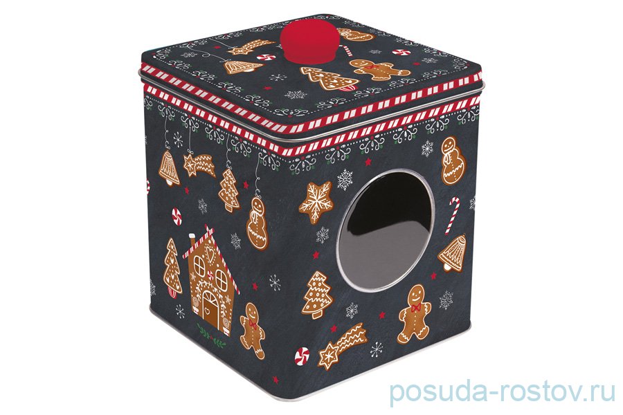 Банка для печенья 13 х 13 х 14,5 см "Имбирный пряник" / 300438
