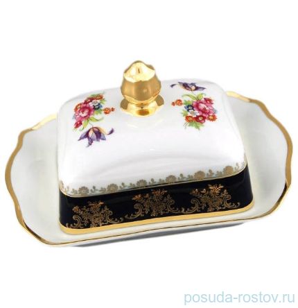 Маслёнка 250 гр &quot;Мэри-Энн /Полевой цветок /Кобальт&quot; / 080214