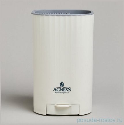 Подставка для ножей 13,6 х 14,6 х 23 см с точильным камнем Agness  / 378419