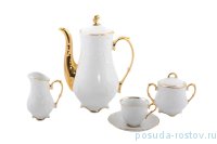 Кофейный сервиз на 6 персон 15 предметов &quot;Рококо /Отводка золото&quot; / 203952