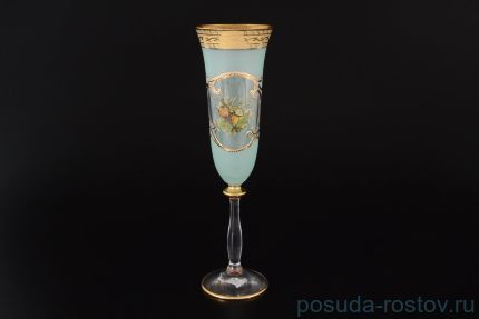 Бокалы для шампанского 190 мл 6 шт &quot;Анжела /Охота зелёная&quot; / 059115