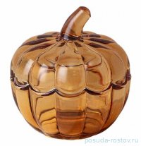 Банка для сыпучих продуктов 10 х 10 х 10 см янтарная &quot;Тыква&quot; / 343515