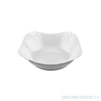 Салатник 24 см квадратный &quot;Рококо /Отводка платина&quot; / 128879