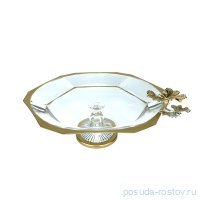 Фруктовница 30 см н/н &quot;Бабочка /Золото&quot; / 257480