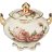 Сахарница 350 мл с золотыми ручками &quot;корейская роза&quot; / 187785