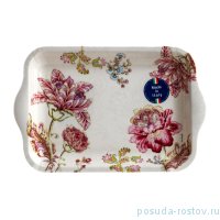 Поднос 22 х 15 см с ручками &quot;Розовый цветок&quot; / 153209