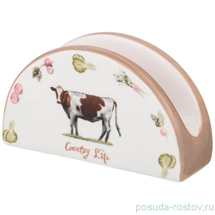 Салфетница 12,9 х 4,2 х 7,3 см &quot;country life&quot; / 220704