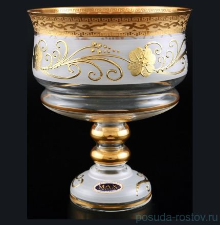 Конфетница 16 см н/н &quot;Star Crystal /Антик /Золотой цветок&quot; / 099582