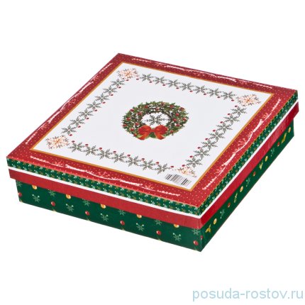 Салатник 17 см Звезда &quot;Christmas Collection /Снежинка зелёная&quot; / 192437
