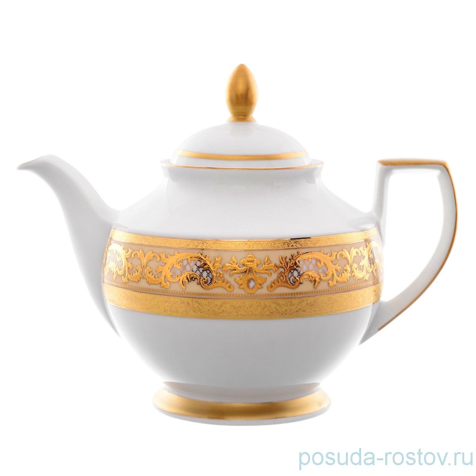 Заварочный чайник 1,2 л "Констанц /Алена золото 3D" крем / 159927