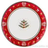 Блюдо 26 см круглое &quot;christmas collection /красная&quot; / 200036