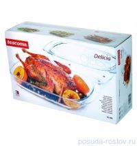 Жаровня 42 см с крышкой &quot;Tescoma /DELÍCIA Glass&quot; / 141499