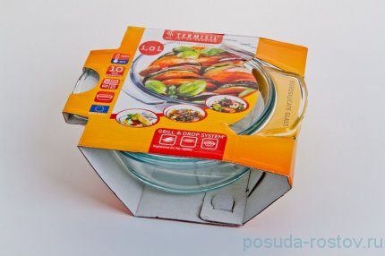 Кастрюля 1 л с плоской крышкой &quot;Termisil&quot; / 043799