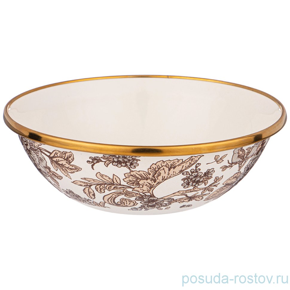 Миска эмалированная 14 см "Agness /Винтаж /Королевкий сад" / 254460