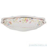 Фруктовница 25 х 16 х 4 см овальная &quot;Луговые цветы&quot; / 189487
