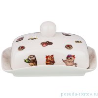Масленка 17 х 13 х 9 см &quot;совушки&quot; / 225640