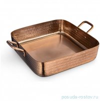 Сковородка 18 x 18 x 4.5  см квадратная мини с 2-мя ручками для подачи &quot;Hammered&quot; / 370361