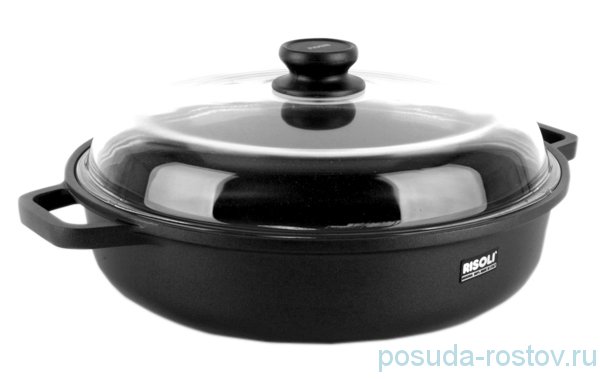 Кастрюля 32 см с крышкой "Рисоли /Оптима" / 133695