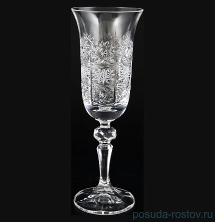 Бокалы для шампанского 150 мл 6 шт &quot;Лаура /Хрусталь резной /57001&quot; / 051679