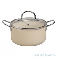 Кастрюля 16 х 8 см стеклянная крышка антипригарное покрытие 1,35 л Agness / 378307