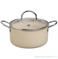 Кастрюля 16 х 8 см стеклянная крышка антипригарное покрытие 1,35 л Agness / 378307