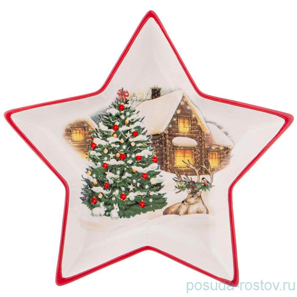 Блюдо 25 х 25 х 3,5 см Звезда "Celebration" / 267263