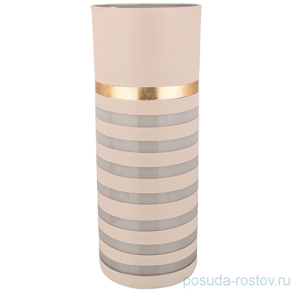 Ваза для цветов 15 х 40 см "Cilindro glamour grigio" / 269694