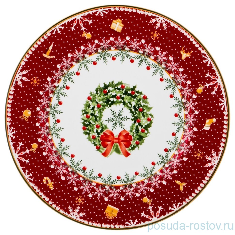 Тарелка 26 см "Christmas Collection /Венок" / 206124