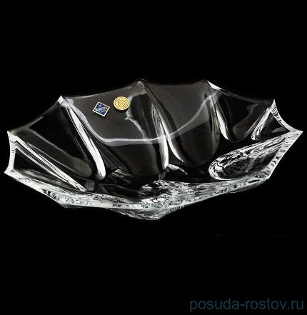Ваза для фруктов 29 см &quot;Calypso /Без декора&quot; хрусталь Йиглава / 046835