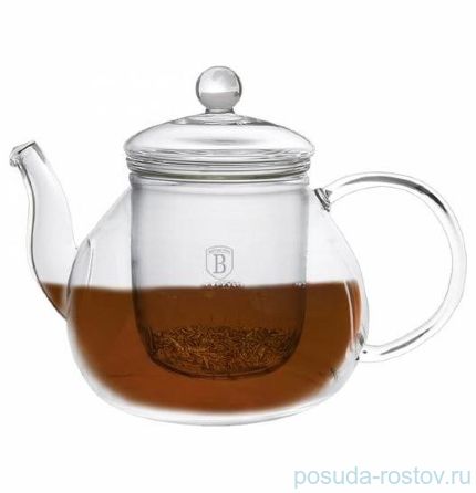 Заварочный чайник 1 л стеклянный со стеклянным ситечком &quot;Unique Items /Без декора&quot; / 123737