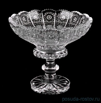 Вазочка 13 см н/н &quot;Хрусталь резной&quot; / 028459