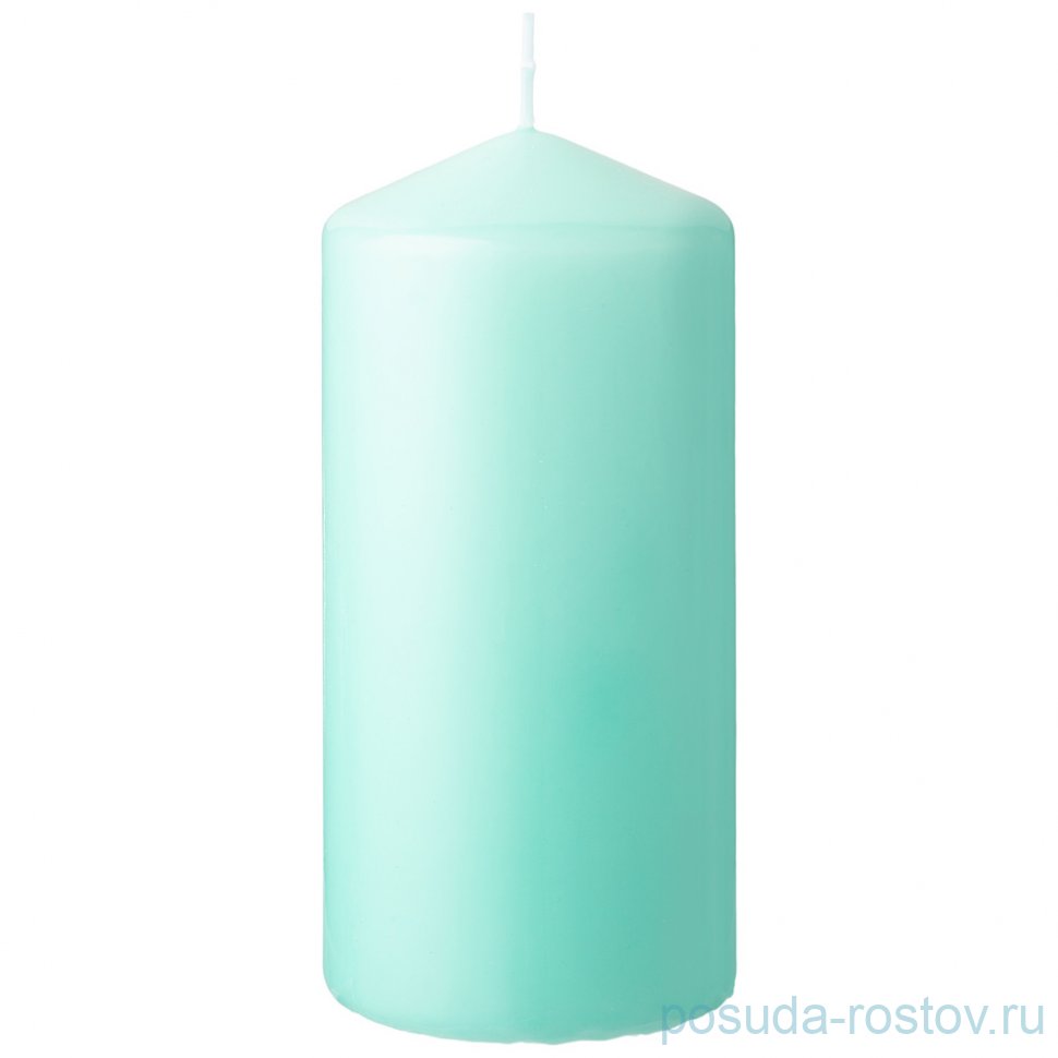 Свеча столбик 7 х 15 см /мятная / 283026