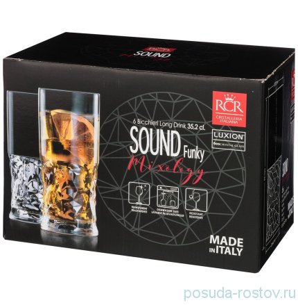 Стаканы для воды 350 мл 6 шт &quot;Sound Funky /Без декора&quot; / 155382