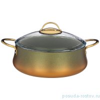 Сотейник 26 х 8,7 см со стеклянной крышкой 3,7 л &quot;agness /vulcano&quot; / 230291
